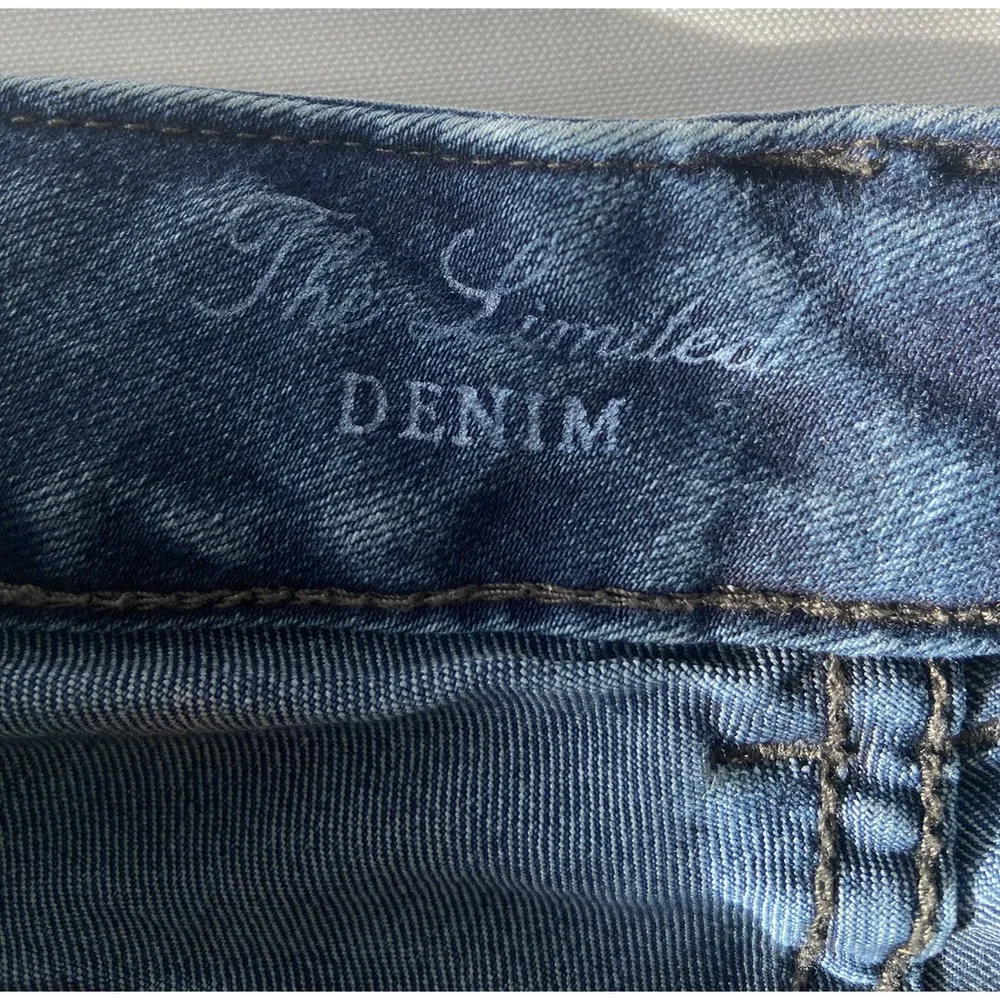 The Limited 678 Denim Jeans Dark Blue 5-Pocket Straight Low‎ Rise Women's Sz 4